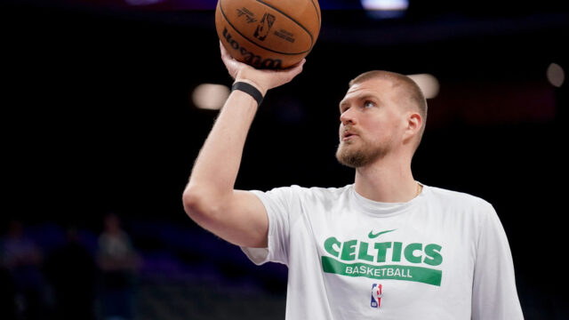Boston Celtics center Kristaps Porzingis