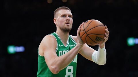 Boston Celtics center Kristaps Porzingis