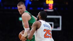 Boston Celtics center Kristaps Porzingis