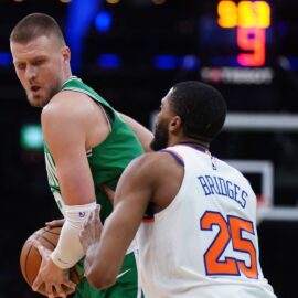 Boston Celtics center Kristaps Porzingis
