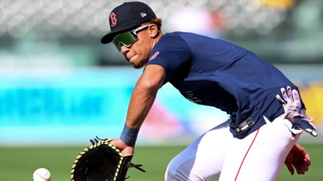 Boston Red Sox infielder Kristian Campbell