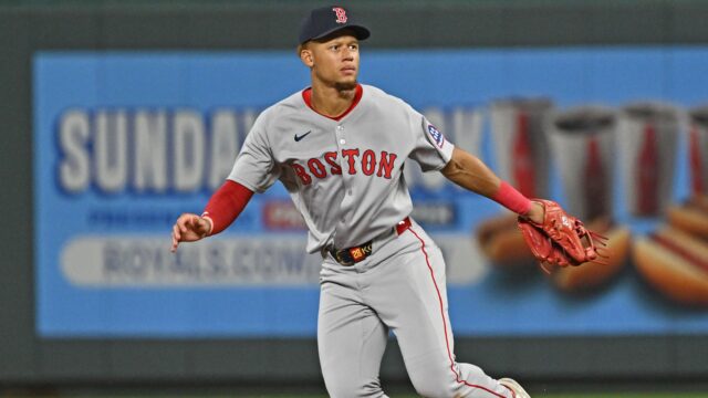 Boston Red Sox second baseman Kristian Campbell