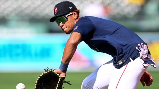 Boston Red Sox second baseman Kristian Campbell
