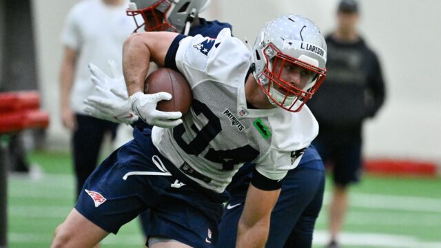 New England Patriots undrafted rookie Lan Larison