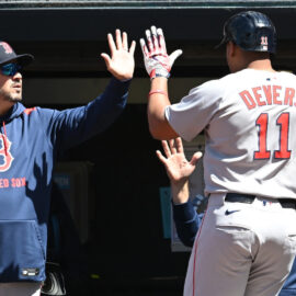 Boston Red Sox designated hitter Rafael Devers