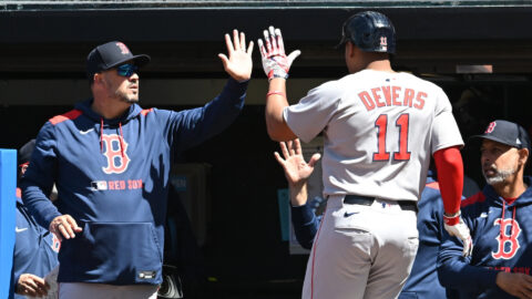Boston Red Sox designated hitter Rafael Devers