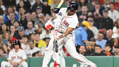 Boston Red Sox designated hitter Rafael Devers