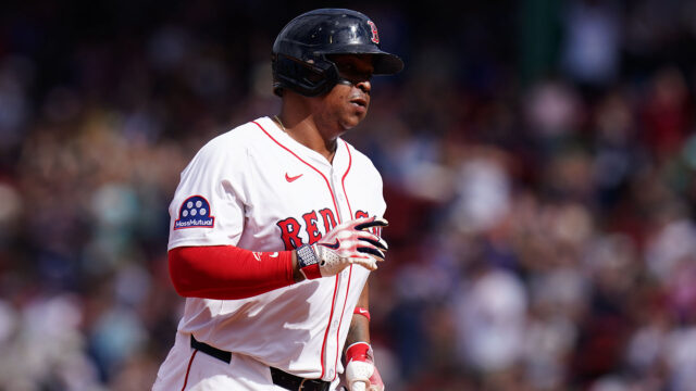 Red Sox designated hitter Rafael Devers
