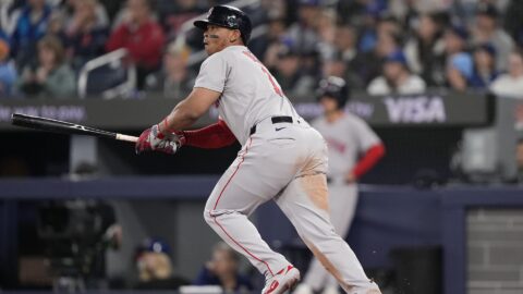 Boston Red Sox designated hitter Rafael Devers