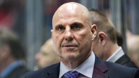 Philadelphia Flyers coach Rick Tocchet