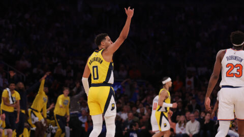Indiana Pacers point guard Tyrese Haliburton