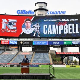 New England Patriots offensive tackle Will Campbell
