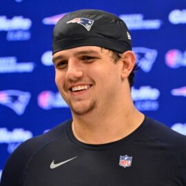 New England Patriots offensive lineman Will Campbell