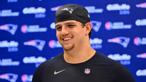 New England Patriots offensive lineman Will Campbell