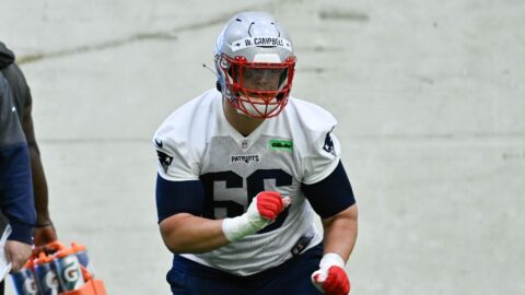 New England Patriots offensive tackle Will Campbell
