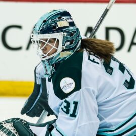 Boston Fleet goalie Aerin Frankel