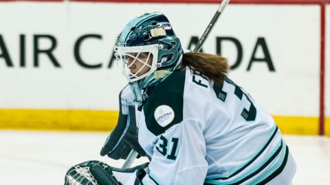 Boston Fleet goalie Aerin Frankel