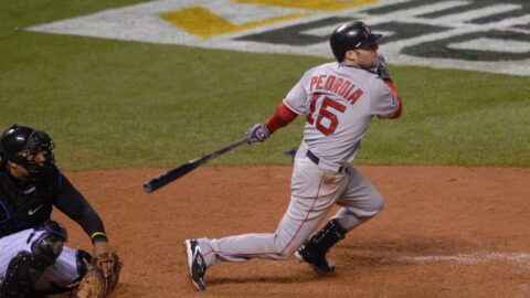 Former Boston Red Sox second baseman Dustin Pedroia