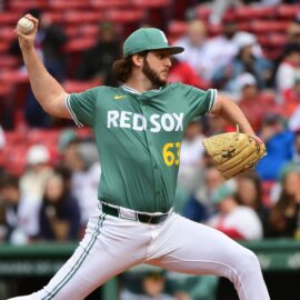 Boston Red Sox pitcher Justin Slaten