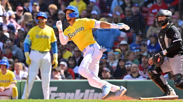 Boston Red Sox second baseman Kristian Campbell