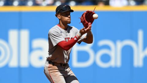 Boston Red Sox second baseman Kristian Campbell