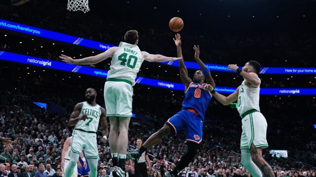 Boston Celtics center Luke Kornet, New York Knicks forward OG Anunoby