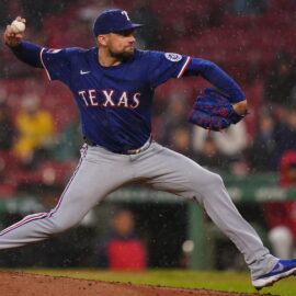 Texas Rangers pitcher Nathan Eovaldi