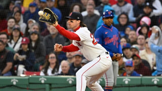 Boston Red Sox infielder Nick Sogard