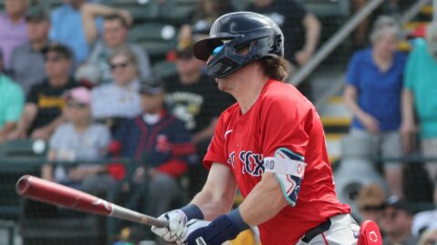 Boston Red Sox infielder Nick Sogard