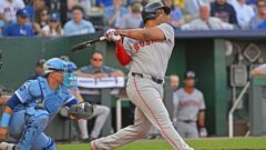 Boston Red Sox designated hitter Rafael Devers
