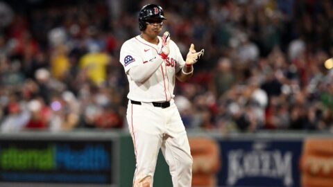Boston Red Sox designated hitter Rafael Devers