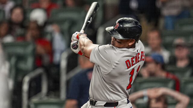Boston Red Sox designated hitter Rafael Devers