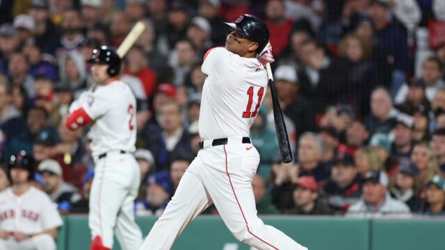 Boston Red Sox designated hitter Rafael Devers