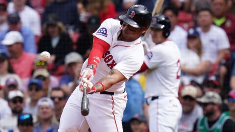 Boston Red Sox designated hitter Rafael Devers