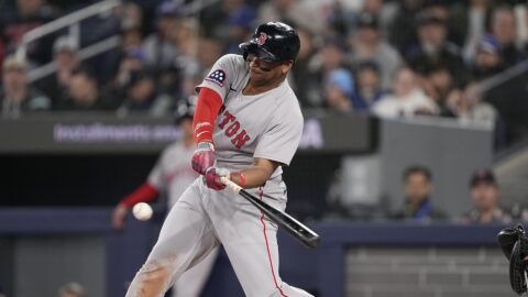 Boston Red Sox designated hitter Rafael Devers