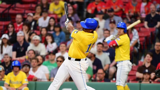 Boston Red Sox designated hitter Rafael Devers