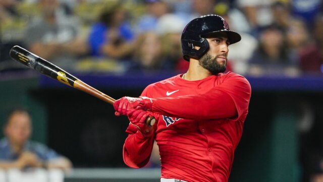 Boston Red Sox infielder Abraham Toro