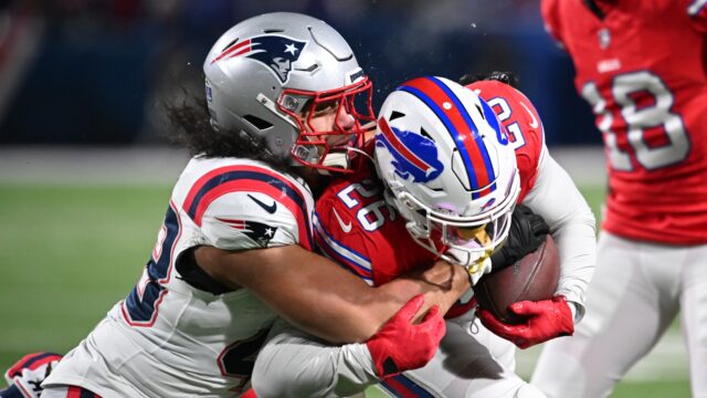 New England Patriots linebacker Jahlani Tavai