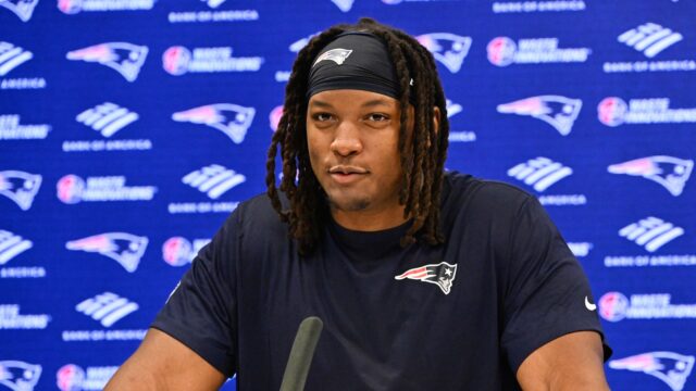 New England Patriots center Jared Wilson