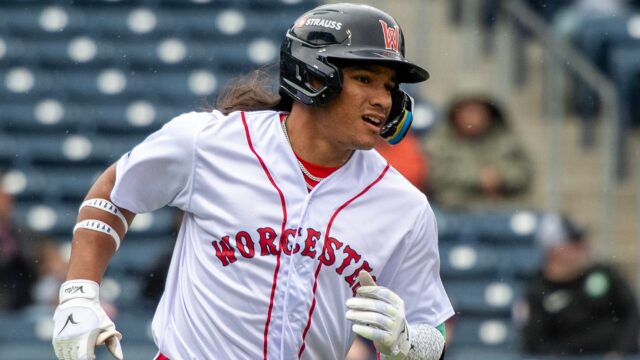 Boston Red Sox center fielder Jhostynxon Garcia