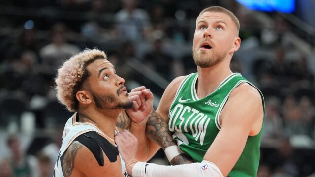 Boston Celtics center Kristaps Porzingis