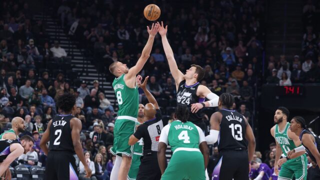 Boston Celtics center Kristaps Porzingis