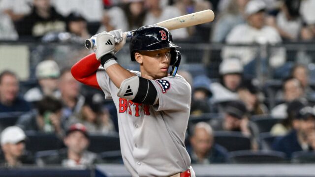 Boston Red Sox infielder Kristian Campbell
