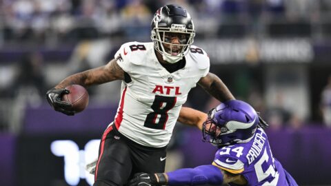 Atlanta Falcons tight end Kyle Pitts