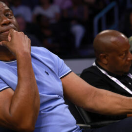 Former Los Angeles Lakers guard Magic Johnson
