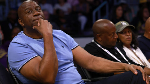 Former Los Angeles Lakers guard Magic Johnson