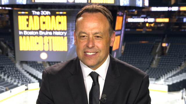 Boston Bruins head coach Marco Sturm