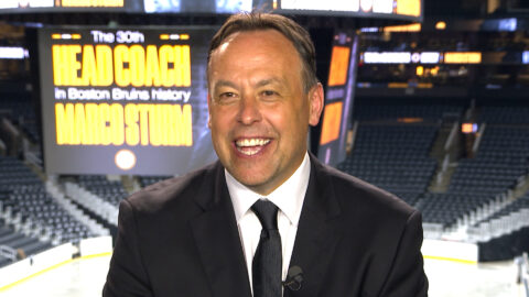 Boston Bruins head coach Marco Sturm
