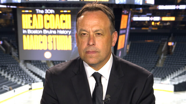Boston Bruins head coach Marco Sturm