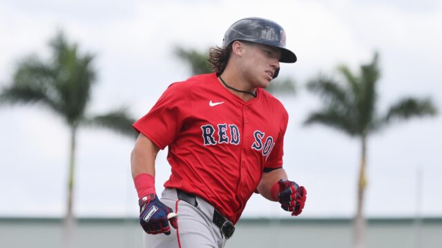 Boston Red Sox utility man Nate Eaton